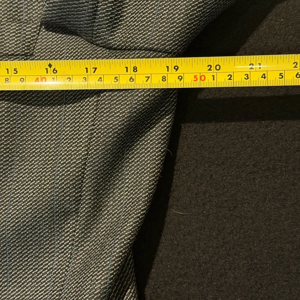 Pierre Cardin Men's Macys Wool 2 Button‎ Suit Jacket Sport Coat Grey Check
